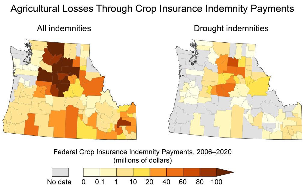 Agricultural Losses Through Crop Insurance Indemnity Payments