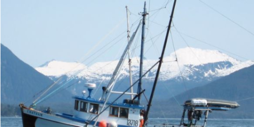fishing boat in Alaskan waters