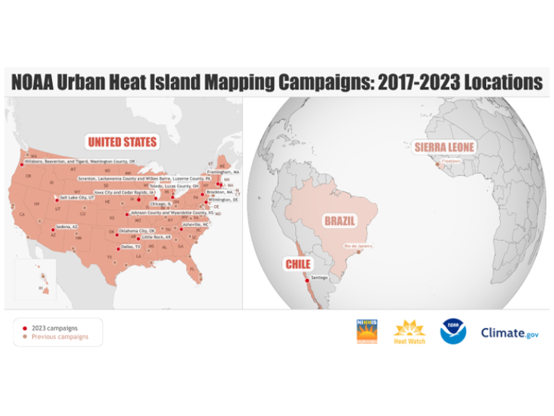 NOAA One Health Website UHI Mapping Campaigns