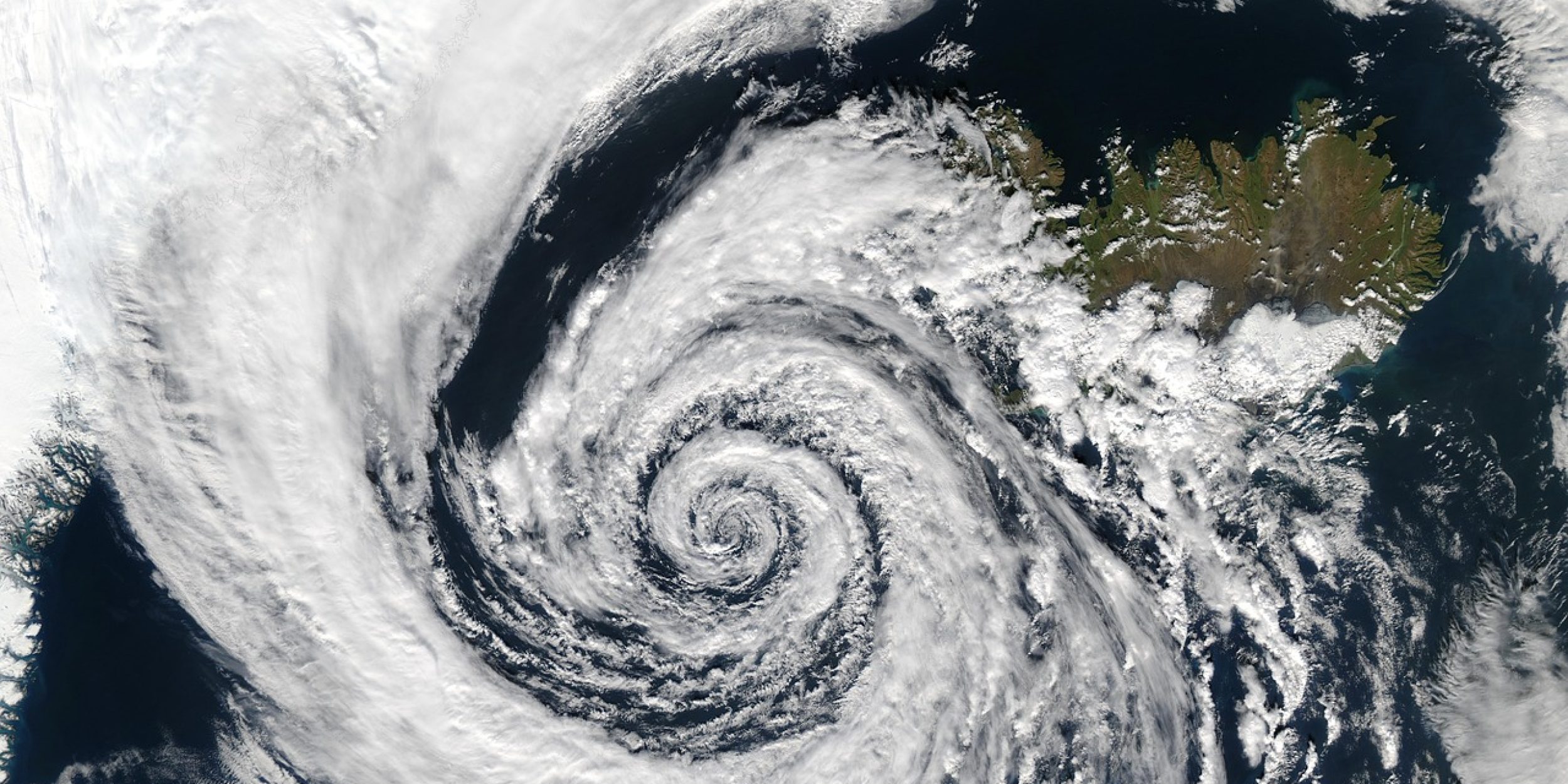 satellite image of the center of a storm