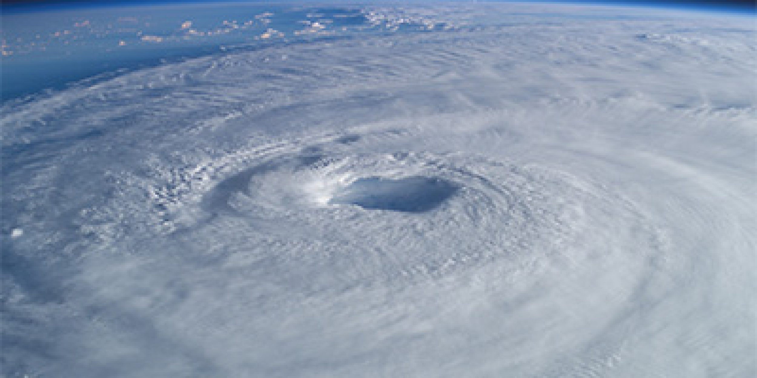 view from space of Hurricane Isabel